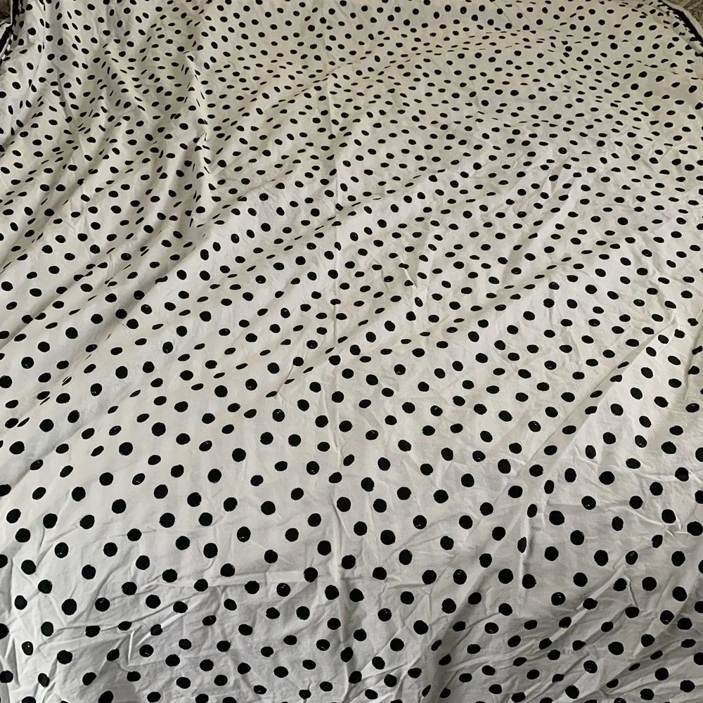 Pottery Barn Emily Meritt Stripe Polka Reversible Duvet Twin